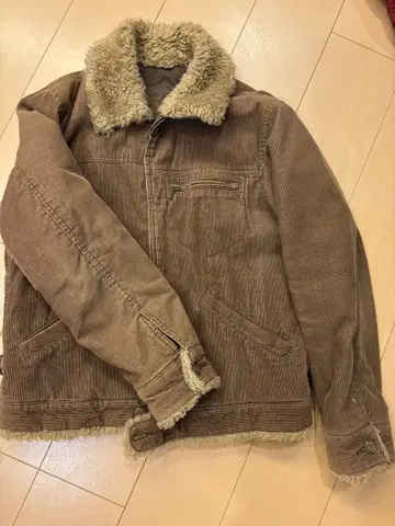 브라운 코듀로이 점퍼 M 유니클로 UNIQLO