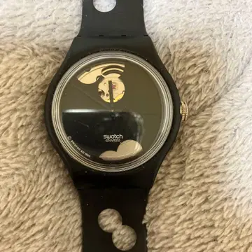 스와치 Swatch 자동 와인딩 스켈레톤 펀칭 앤티크