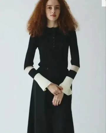 신상 플레어 소매 해린 도트 사이