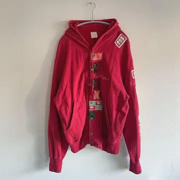 칼 헬무트 후드티 빨간색