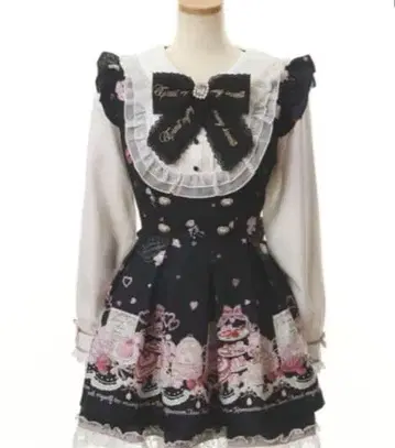 리즈리사 Many Hearts Afternoontea 패턴 셋업 블랙