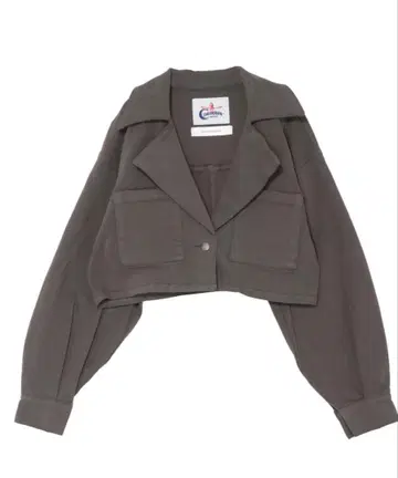 [ 새 택 포함 ] 그레이 크롭 테일러드 자켓 F 사이즈