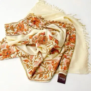 자수 대형 스톨