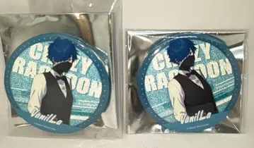 크레이지 라쿤 GIGO 콜라보 카페 Vanilla 캔뱃지 x 2