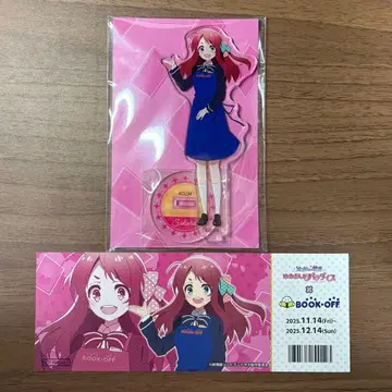 좀비 랜드 사가 미나모토 사쿠라 아크릴 스탠드 티켓풍 카드 북오프