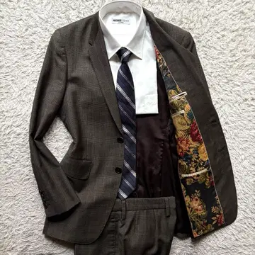 꽃무늬 Paul Smith 셋업 수트 글렌체크 일본제