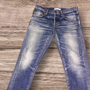 moussy 버튼 플라이 적색 귀 데미지 가공 일본제