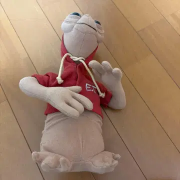 E.T. 봉제 인형 빨간색 후드티 약 30cm