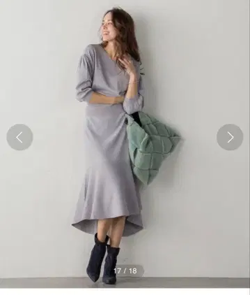 미사용 비올라돌로 무스탕 메쉬 백 그린