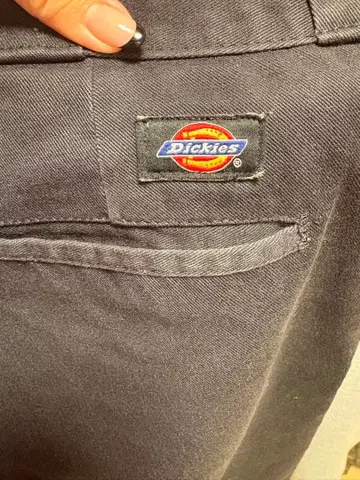 Dickies 블랙 워크 팬츠 스트레이트 핏