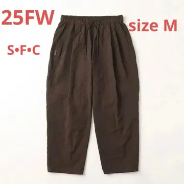 S.F.C NEW WIDE TWO TUCK PANTS D brown M