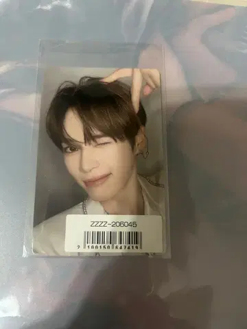 소니뮤 한빈 화이트 의상 트레이딩 카드 특전 zb1