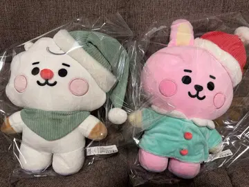 BT21 홀리데이 봉제 인형 RJ COOKY 크리스마스