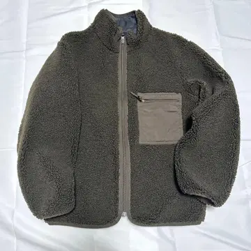 새상품급 UNIQLOU 보아 플리스 리버서블 자켓 사이즈 L 블랙