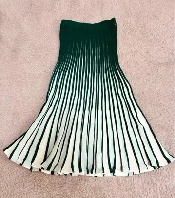 그레이스 콘티넨탈 바이컬러 니트 스커트 S