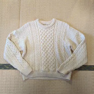피셔맨 스웨터 리메이크 니트 크림
