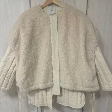 CLANE 보아 베스트 레이어드 다운 코트