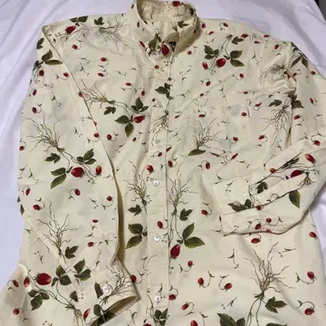 카네코 이사오 원더블 월드 이치고 패턴 버튼 다운 셔츠!