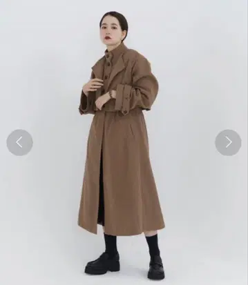 tinajojun 3way 롱 코트 브라운 M 사이즈