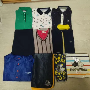 Black&White 스트라이프 V넥 베스트