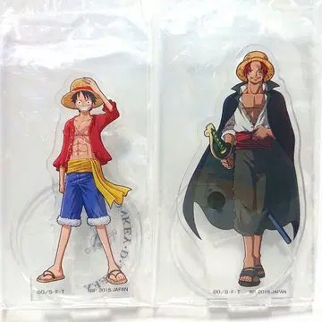 원피스 제일복권 대해적 샹크스 아크릴 스탠드 루피 미개봉 2점