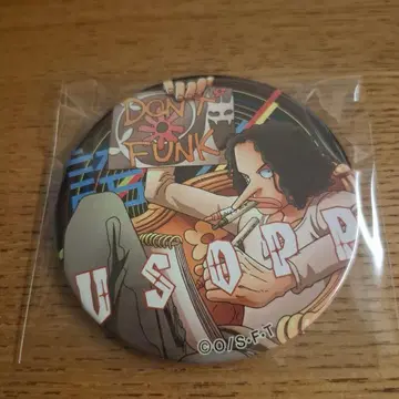 원피스 야라카이 캔뱃지 우솝 red