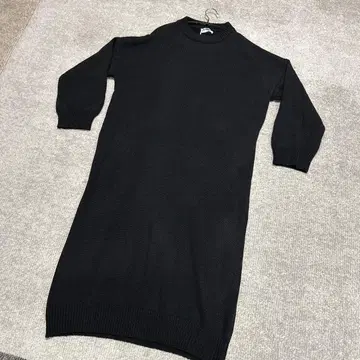 enjoy sun 블랙 니트 원피스 긴팔