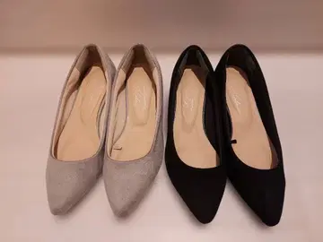 아메리칸 홀릭 펌프스 그레이 블랙 스웨이드 S 사이즈