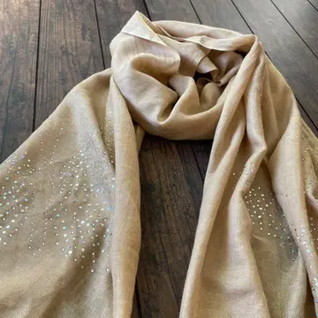 실크/캐시미어 큐빅 버터플라이 스톨