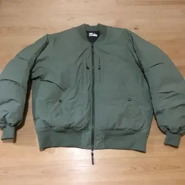 FIRST DOWN 다운 자켓 MA-1 L 사이즈 리버서블 카키