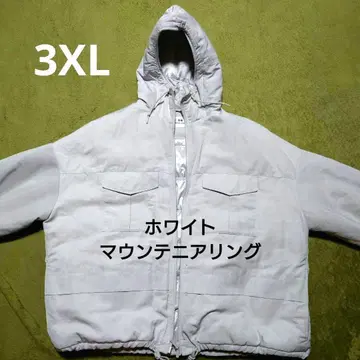 3XL UNIQLO 화이트 마운티니어링 하이브리드 다운