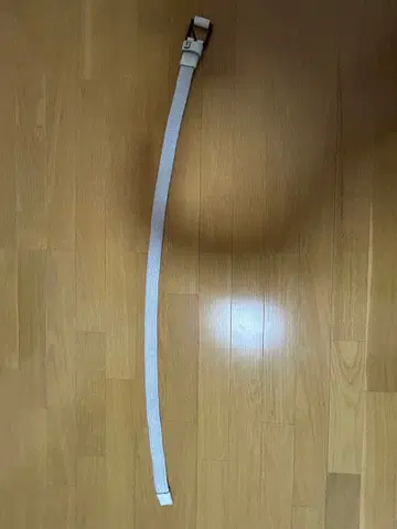 화이트 나일론 벨트 금속 버클