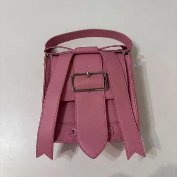 캔디 스트리퍼 핑크 리본 숄더백