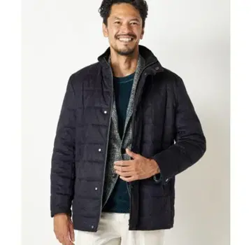 MEN'S BIGI KOMA 스웨이드 스트레치 블루종 다운 자켓