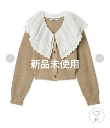 SNIDEl 레이스 스칼라 니트 풀오버