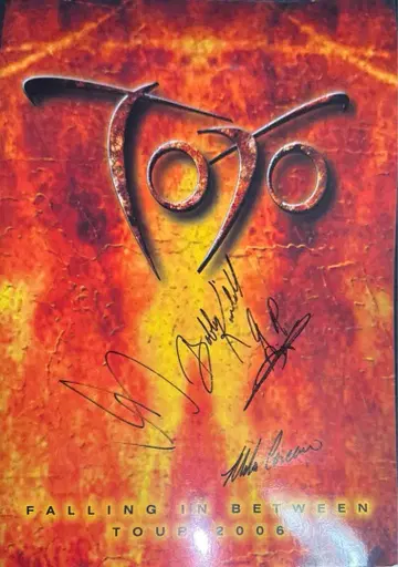 토토 Toto 2006년 내한 공연 친필 사인 팜플렛