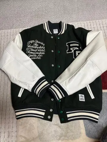 Roger Gracie 바시티 자켓 N-3 다크 그린