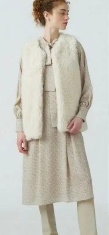 컨디션 최상 Ballsey 푸들 퍼 크루넥 베스트 프리 사이즈