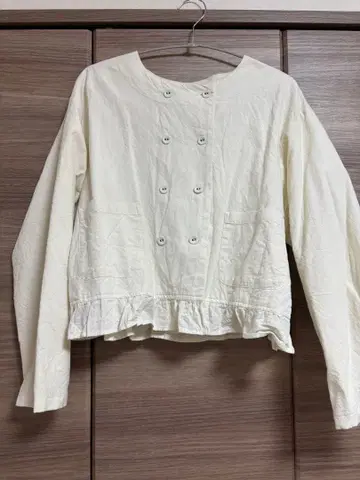 아이보리 더블 버튼 자켓 SM2 택 없음