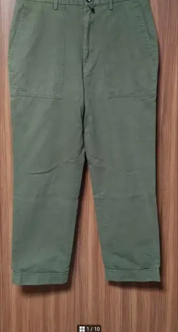 번스토머 퍼팅 팬츠 헤링본 베이커 팬츠 밀리터리