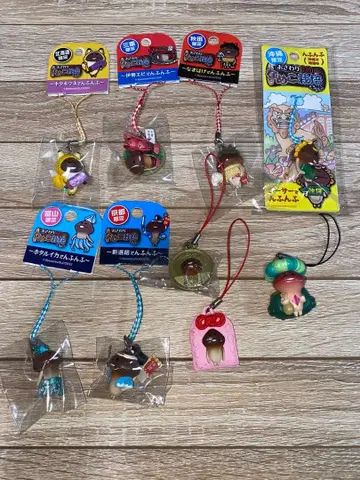 만지작 탐정 나메코 재배 키트 지역 한정 스트랩 외 8종 세트