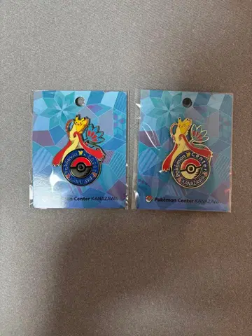 포켓몬 센터 카나자와 미로카로스 로고 핀즈 2개 세트