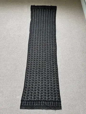 MITSUKOSHI 블랙 꽃무늬 레이스 숄 일본 정통의상 소품 스톨