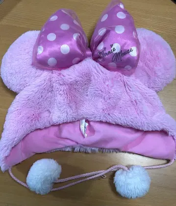 미니 팬캡 핑크 리본