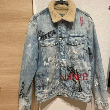 ZARA 데님 보아 자켓 L