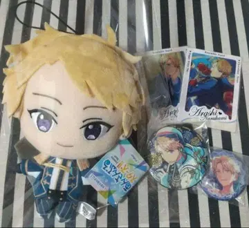 앙스타 아라시 프라이스 봉제 인형 신규 의상 캡슐 캔뱃지 스타포니