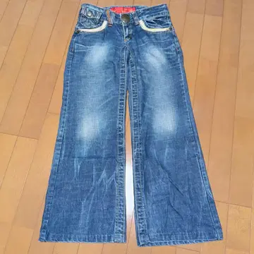 REDPEPPER 레드페퍼 와이드 데님 플레어 27 y2k 레트로