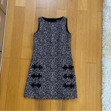 폴카 원피스 새상품급 트위드 A라인 38사이즈