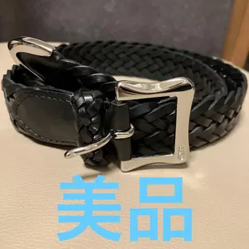 J&M DAVIDSON 메쉬 벨트 소가죽