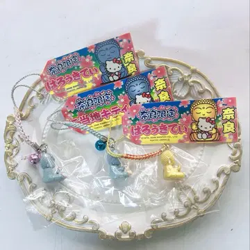 헬로키티 나라 한정판 나라의 대불 스트랩 세트